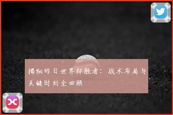 揭秘昨日世界杯胜者:战术布局与关键时刻全回顾