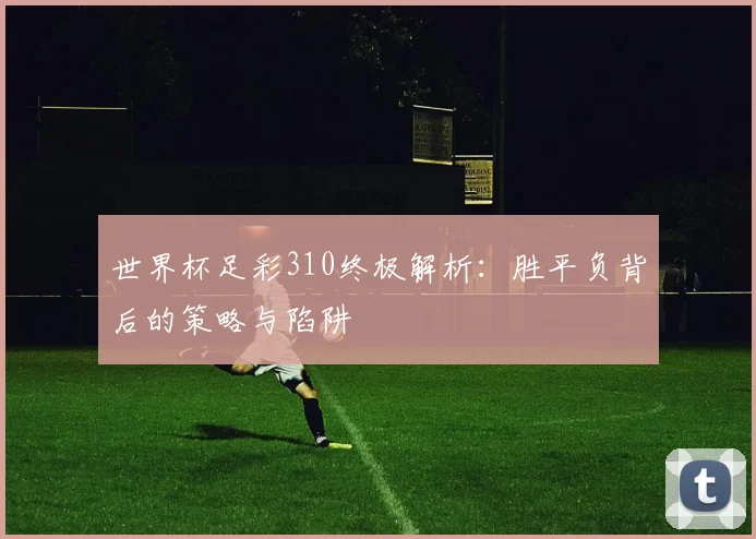 世界杯足彩310终极解析：胜平负背后的策略与陷阱